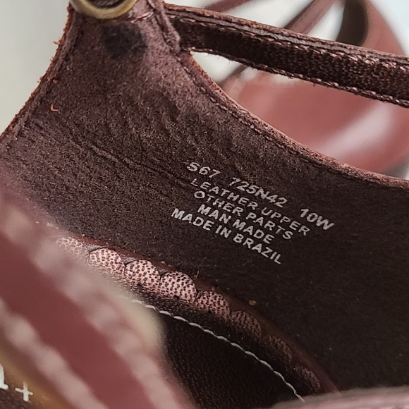 Naturalizer leather wedge heels 10 Wide - Picture 2 of 7